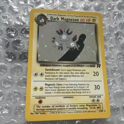 Pokemon Cards Dark Magneton 11/82 Team Rocket Holo Rare NM - Image 1