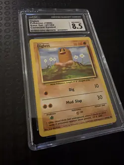 ⭐ CGC 8.5 ⭐ Diglett 047/102 Pokemon Base Set Regular Corrected Symbol Slab Card - Image 3