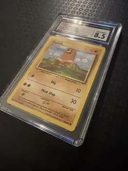 ⭐ CGC 8.5 ⭐ Diglett 047/102 Pokemon Base Set Regular Corrected Symbol Slab Card - Image 4
