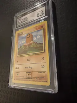 ⭐ CGC 8.5 ⭐ Diglett 047/102 Pokemon Base Set Regular Corrected Symbol Slab Card - Image 5