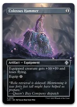 Colossus Hammer (Borderless) #110 (NM) Lost Caverns of Ixalan LCC Magic MTG - Image 1