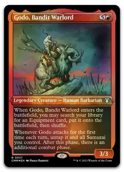 Godo, Bandit Warlord (Foil Etched) #537 (NM) Commander Masters CMM Magic MTG - Image 1