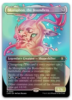 Morophon, the Boundless (Borderless) #669 (Foil) NM Commander Masters Magic MTG - Image 1