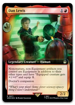 Dan Lewis (Extended Art) (Surge Foil) #971 (NM) Doctor Who WHO Magic MTG - Image 1