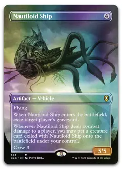 Nautiloid Ship (Borderless) #373 (Foil) (NM) Baldur's Gate CLB Magic MTG - Image 1