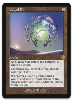 Caged Sun #9 (NM) Brothers' War BRR Magic MTG - Image 1