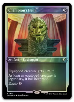 Champion's Helm (Foil Etched) #601 (NM) Commander Masters CMM Magic MTG - Image 1