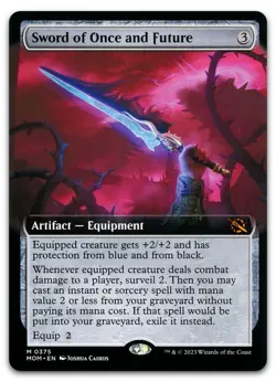 Sword of Once and Future (Extended Art) #375 NM March of the Machine Magic MTG - Image 1