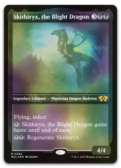 Skithiryx, the Blight Dragon (Foil Etched) #82 NM March of the Machine Magic MTG - Image 1