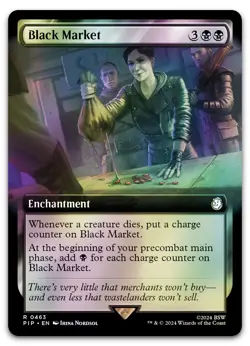 Black Market (Extended Art) #463 (Foil) (NM) Fallout PIP Magic MTG - Image 1