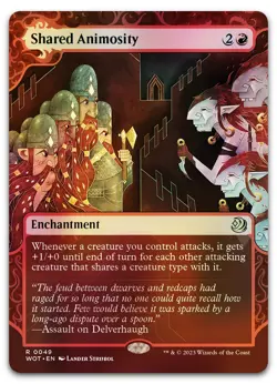 Shared Animosity #49 (Foil) (NM) Wilds of Eldraine WOT Magic MTG - Image 1