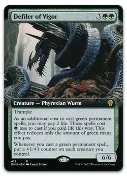 Defiler of Vigor (Extended Art) #412 (NM) Dominaria United DMU Magic MTG - Image 1