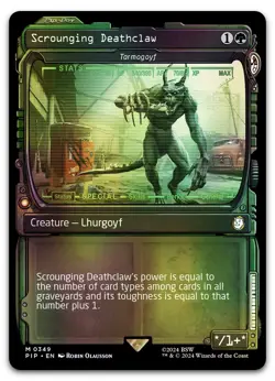 Scrounging Deathclaw - Tarmogoyf (Showcase) #349 (Foil) NM Fallout PIP Magic MTG - Image 1