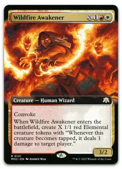 Wildfire Awakener (Extended Art) #131 (NM) March of the Machine MOC Magic MTG - Image 1