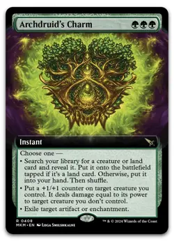 Archdruid's Charm (Extended Art) #408 (NM) Murders Karlov Manor MKM Magic MTG - Image 1