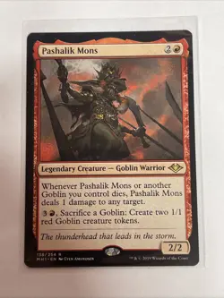 MTG Pashalik Mons 138/254 Modern Horizons 1 Rare - Image 1