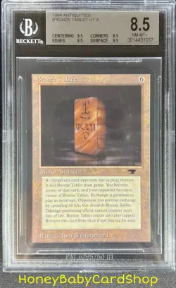 MTG Antiquities 1994 Bronze Tablet BGS 8.5Q++ (B. Quad++) NM/MT+ OldSchool 93/94 - Image 1