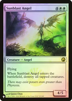 MTG FOIL Sunblast Angel - Mystery Booster / The List #022 - Image 1