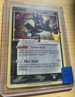 Pokemon Celebrations Greninja Gold Star – Top-Left Swirl Holo 🌀 - Image 2