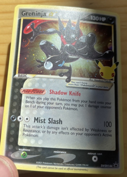 Pokemon Celebrations Greninja Gold Star – Top-Left Swirl Holo 🌀 - Image 5