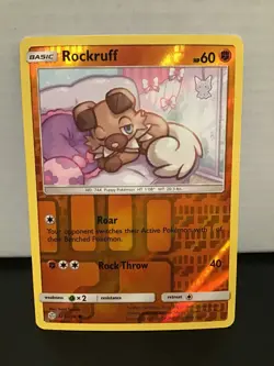 Rockruff 123/236 Pokemon Cosmic Eclipse Reverse Holo Common - Image 1