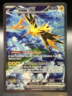 Zapdos EX 202/165 Scarlet & Violet 151 Special Illustration Rare Pokemon TCG NM - Image 1