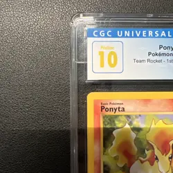 2000 pokemon rocket ponyta #64 1st edition CGC Pristine 10 *POP 32* - Image 3