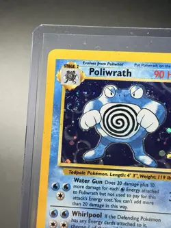 Pokemon Poliwrath Holo Rare Base Set 2 15/130 90 HP Wizards of the Coast - SWIRL - Image 3