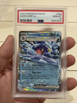 Pokemon Garchomp Ex 038/182 Paradox Rift PSA Mint 10 Fast Shipping - Image 1
