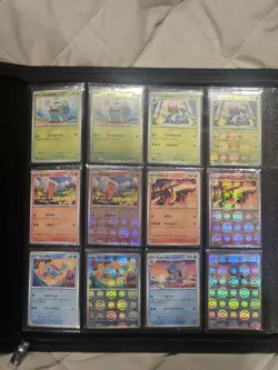 Pokemon 151 Japanese Complete Base Set And Pokeball Reverse 165/165 W/Binder - Image 1