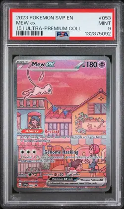 Mew ex 053 Sv: Scarlet & Violet Promo Cards Holo PSA 9 - Image 1