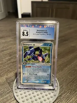 Swampert ex 98/100 EX Crystal Guardians Holo Ultra Rare CGC 8.5 Pokemon Card - Image 1