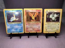 Pokemon TCG Fossil Set Lot of 3 Cards Holo Rare - WOTC Era VTG 1999 MP - Image 1