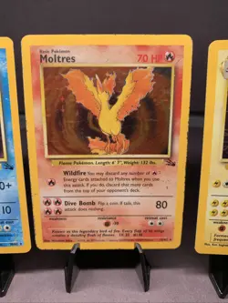 Pokemon TCG Fossil Set Lot of 3 Cards Holo Rare - WOTC Era VTG 1999 MP - Image 3