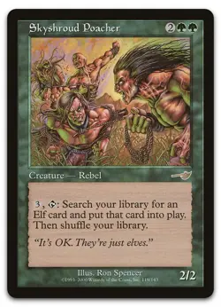 Skyshroud Poacher #119 (NM) Nemesis NMS Magic MTG - Image 1
