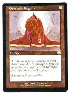 Magic the Gathering * MTG * 1 X General's Regalia * Mercadian Masques * LP - Image 1