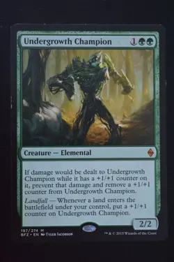 Magic The Gathering MTG UNDERGROWTH CHAMPION Battle for Zendikar LP Played - Image 1