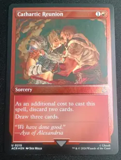 MTG Assassins Creed - Cathartic Reunion - Etched Foil - Image 1