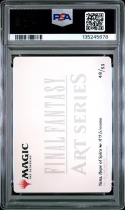 2025 Magic The Gathering Final Fantasy Art Series #48 Yuna, Hope Of Spira PSA10 - Image 2