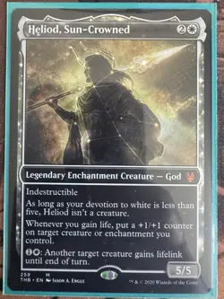 MTG Heliod, Sun-Crowned Theros Beyond Death Showcase Regular Mythic NM 259 - Image 1