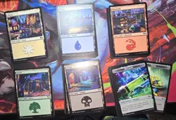 MTG - Teenage Mutant Ninja Turtles - Draft Night - LANDS/TOKENS ONLY LOT - Image 1