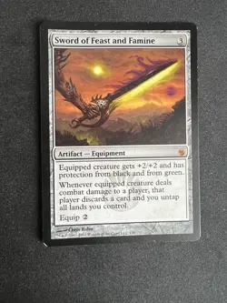 MTG Sword of Feast and Famine Mirrodin Besieged MP - Image 2