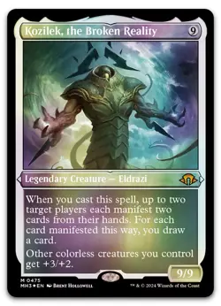 Kozilek, the Broken Reality (Foil Etched) #475 NM Modern Horizons 3 Magic MTG - Image 1