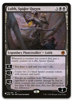 Lolth, Spider Queen #112/281 (NM) List Reprints LIST LIST Magic MTG - Image 1