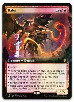 Balor (Extended Art) #578 (Foil) (NM) Baldur's Gate CLB Magic MTG - Image 1