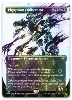 Phyrexian Obliterator (Showcase) (Step-and-Compleat Foil) NM Phyrexia All Will B - Image 1