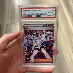 Pokemon TCG Temporal Forces Eri Trainer SIR PSA 10 - Image 1