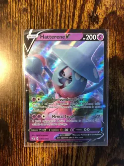 Pokemon Hatterene V SWSH055 SWSH Black Star Promos Promo NM-Mint - Image 1