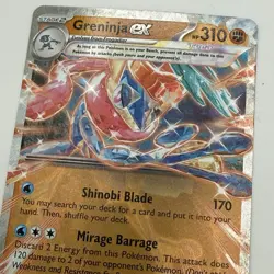 Pokemon TCG Greninja ex 106/167 Sv06: Twilight Masquerade Holo NM - Image 1