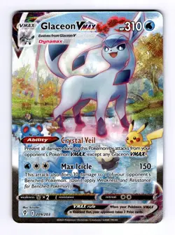 Glaceon VMAX Evolving Skies #209 (2021) Rare Rainbow NM Pokemon - Image 1